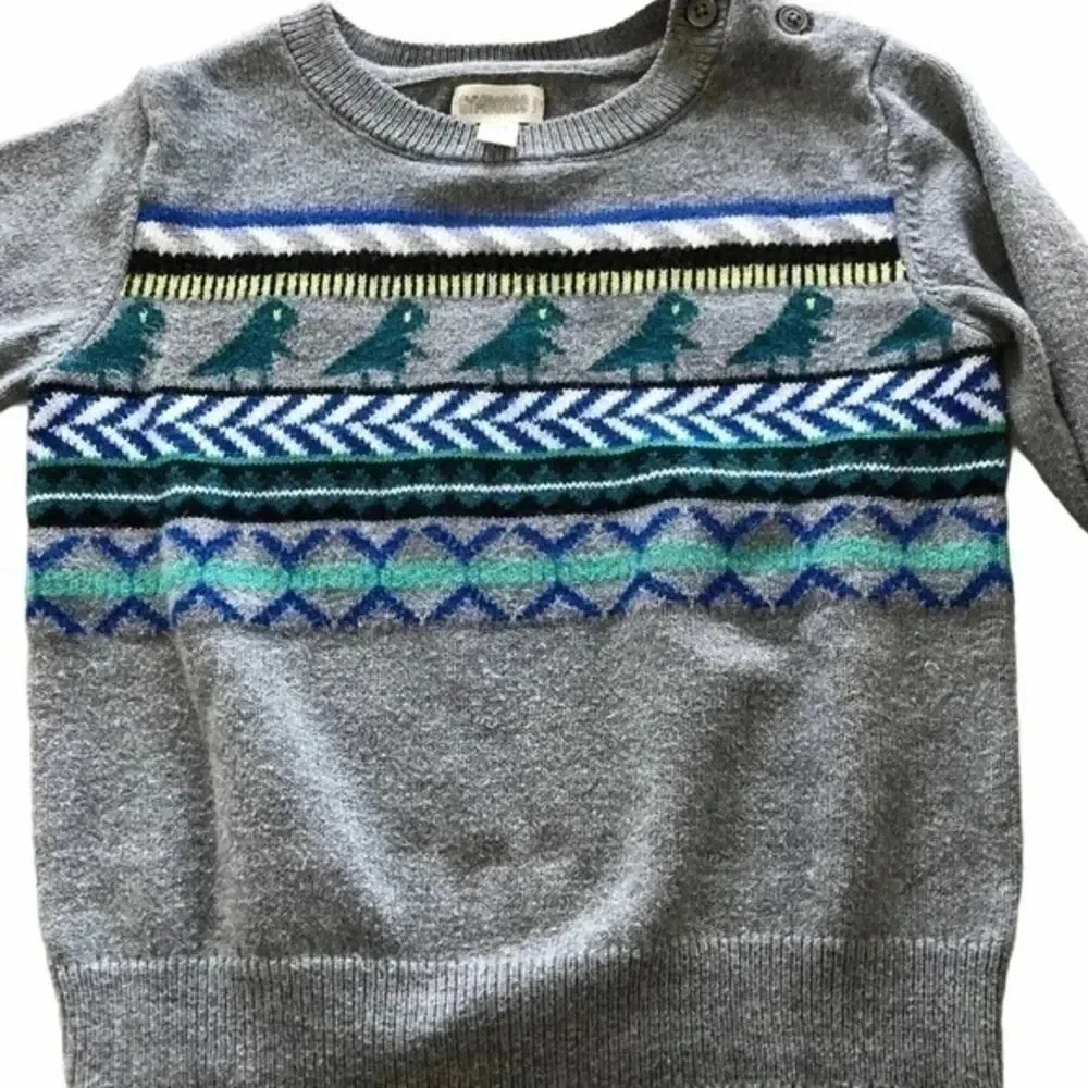 Gymboree boys sweater gray sz 12-18 mnths …
